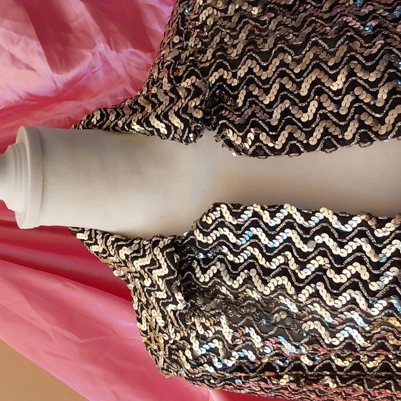 Vintage Lee Jordan sequin jacket size sm/med - Picture 2 of 4
